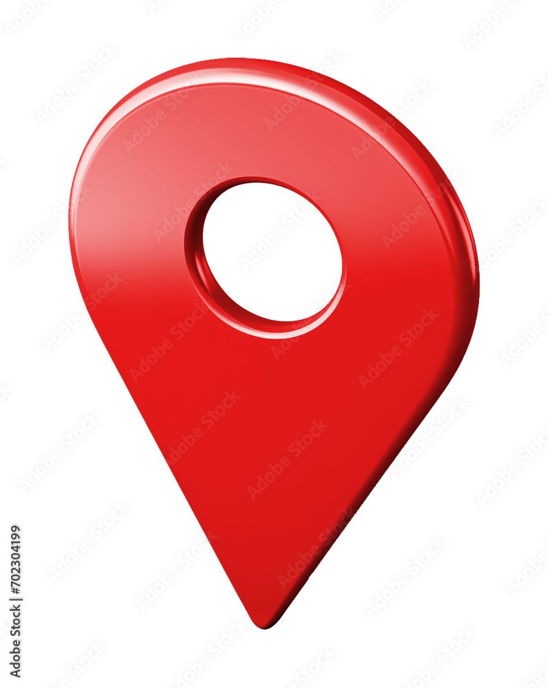 Red Location Icon 3D Style Isolated on Transparent Background
Red Location Icon 3D Style Isolated on Transparent Background