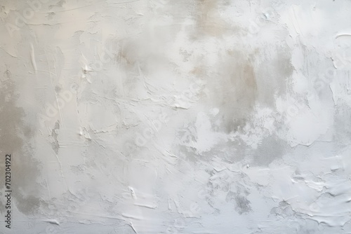 Wall texture with filler paste applied with spatula decorative white putty background. , chaotic dashes and strokes. © Eyepain