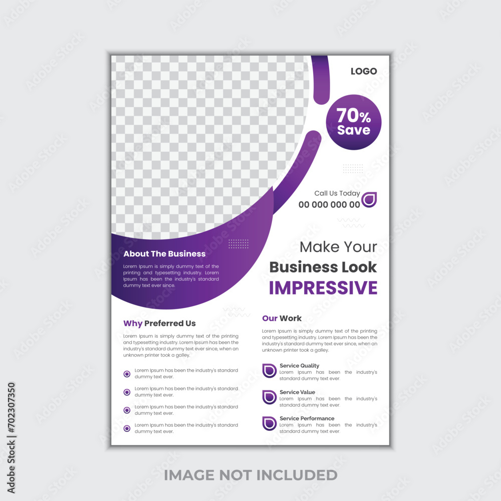 Corporate business flyer template design set, Brochure design, cover modern layout, poster, flyer in A4 with colorful business proposal, modern and simple flyer design.