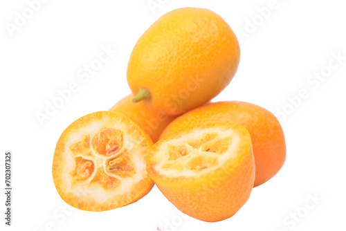 Kumquat fruit isolated on white
