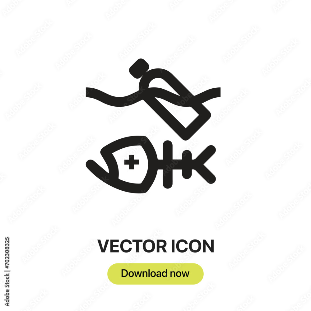 Water Pollution icon vector. Linear-style sign for mobile concept and web design. Water Pollution symbol illustration. Pixel vector graphics - Vector. Water Pollution icon vector. Linear-style sign for mobile concept and web design. Water Pollution symbol illustration. Pixel vector graphics - Vector.
