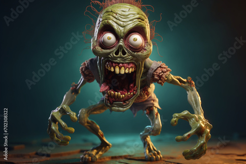 Fun zombie - 3D Illustration © Robin