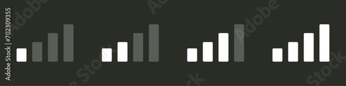 Signal antenna bars icon symbol vector design