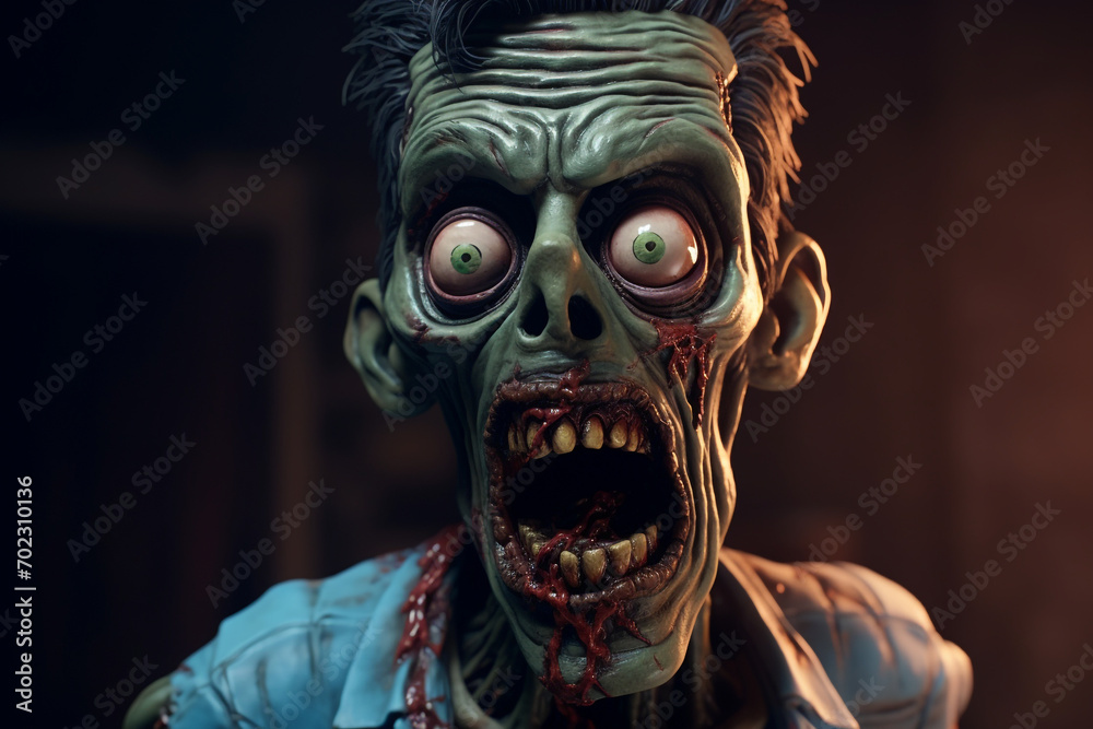 Fun zombie - 3D Illustration Fun zombie - 3D Illustration