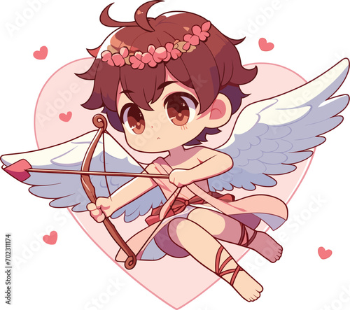 valentine cute cupid anime