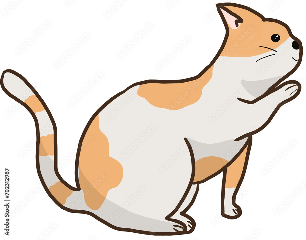 Stray cat illustration