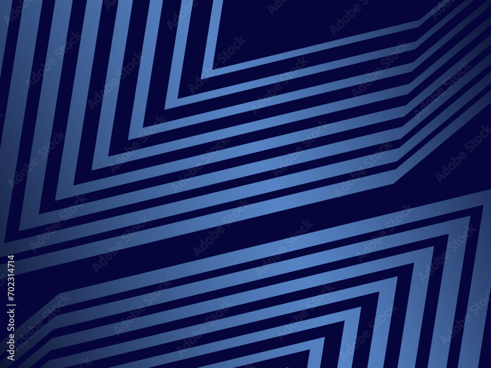 Premium background design with diagonal dark blue stripes pattern. Vector horizontal template for digital lux business banner, contemporary formal invitation, luxury voucher, gift certificate.