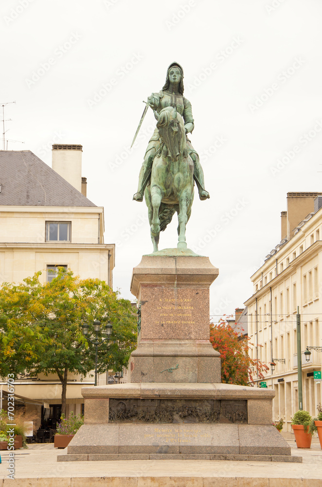 Fototapeta premium Orleans, France, 10/13/2022: city tour