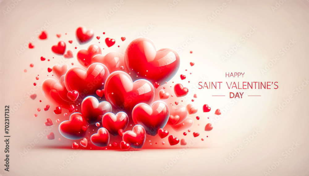 Valentins Day 2024 Illustration Greeting Card Wallpaper Digital Art Magazine Background Poster Cover