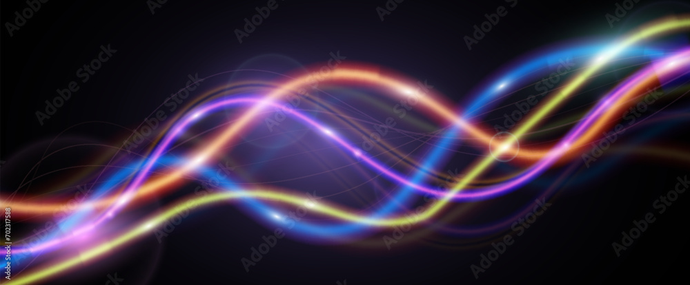 Light trails violet and blue line.Abstract background speed effect motion blur night lights.
Light trails violet and blue line.Abstract background speed effect motion blur night lights.