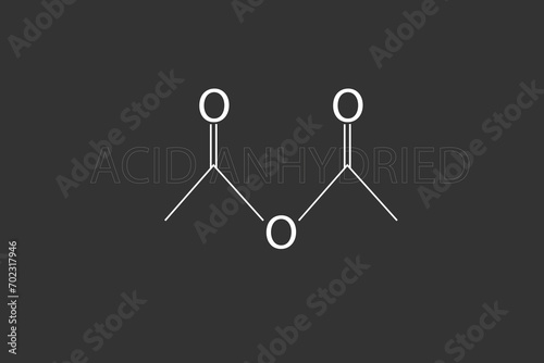 Acid anhidried molecular skeletal chemical formula