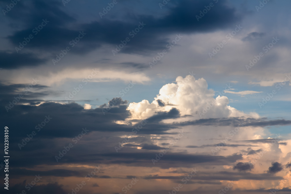 The sky and beautiful clouds . For the background to welcome the year 2024 The sky and beautiful clouds . For the background to welcome the year 2024