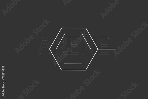 Arene molecular skeletal chemical formula