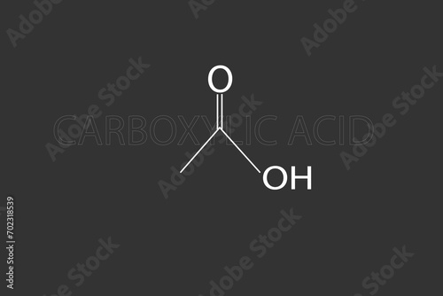 Carboxyl acid molecular skeletal chemical formula