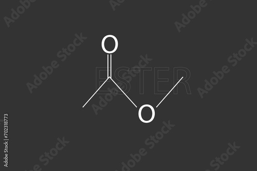 Ester. molecular skeletal chemical formula