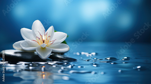 water, spa Wellness advertising background, with empty copy space