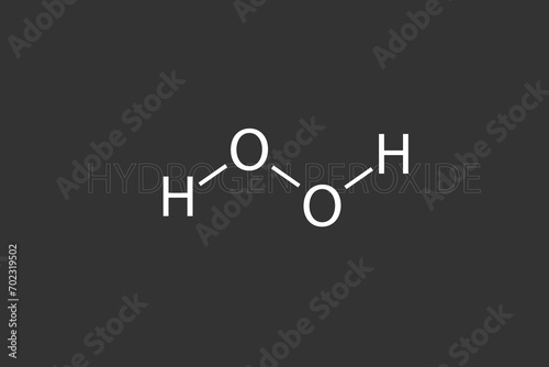 Hydrogen peroxide molecular skeletal chemical formula