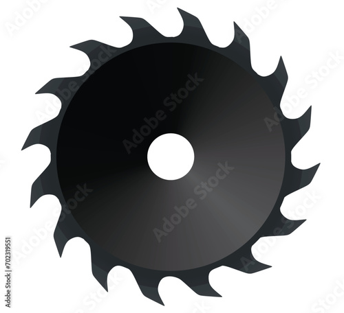 Circular saw blade. vector illustration