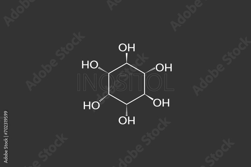 Inositol molecular skeletal chemical formula