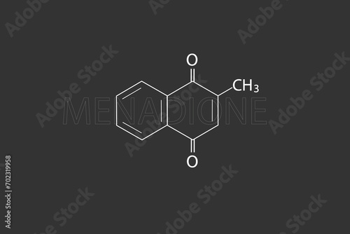 Menadione molecular skeletal chemical formula