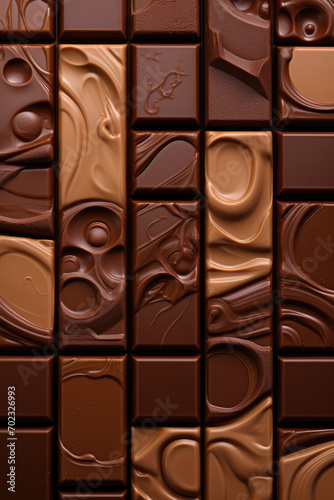 Milk chocolate background texture closeup photo