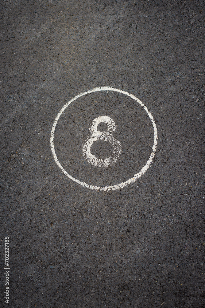 Fototapeta premium signs as road markings