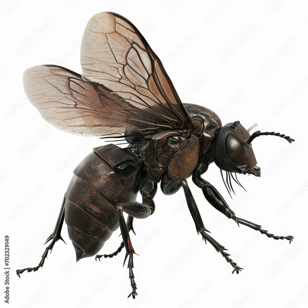 Fototapeta premium fly isolated on white background