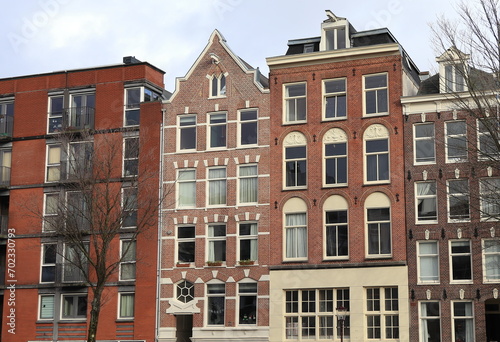 Amsterdam Bilderdijkkade House Facades, Netherlands © Monica