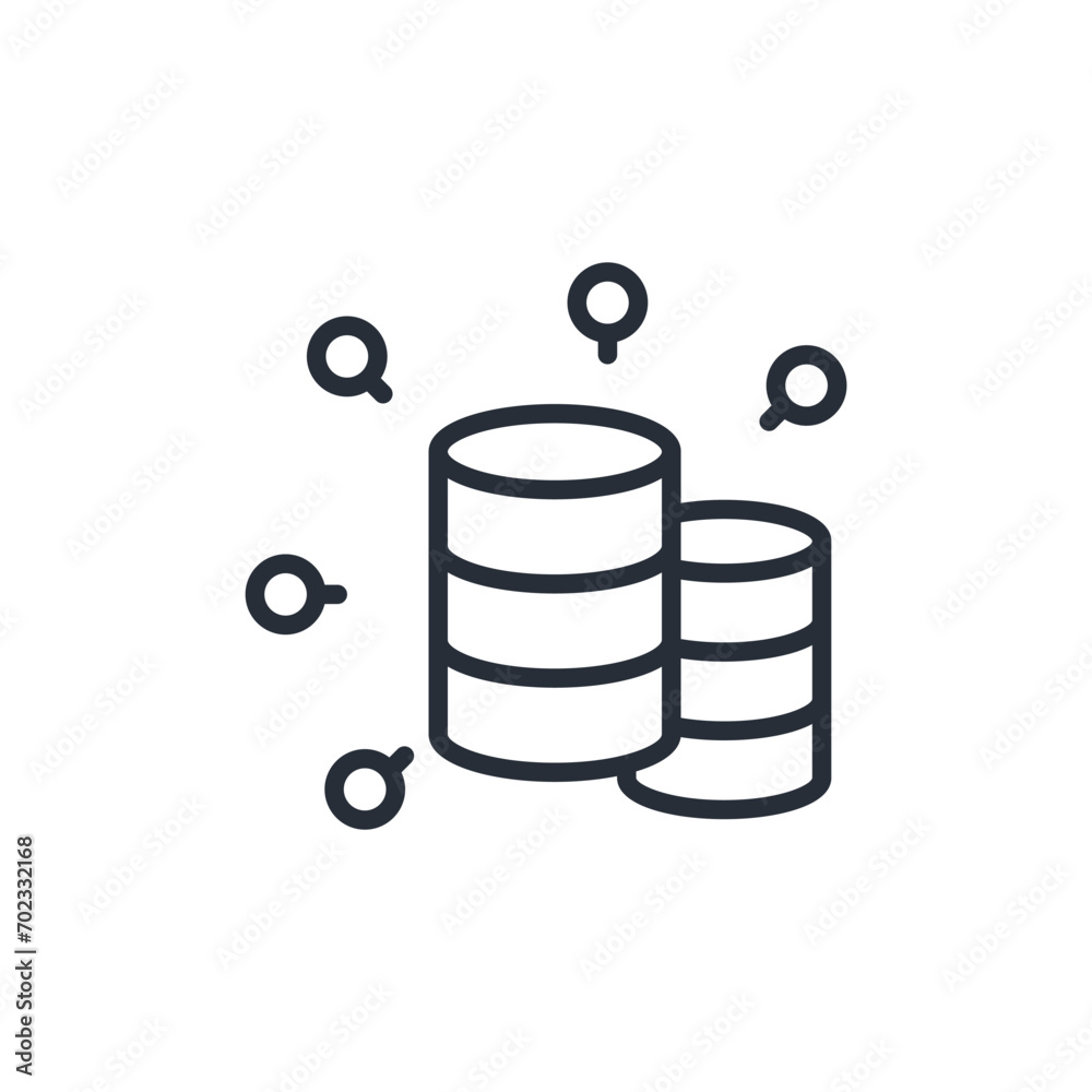 data icon. vector.Editable stroke.linear style sign for use web design,logo.Symbol illustration. data icon. vector.Editable stroke.linear style sign for use web design,logo.Symbol illustration.