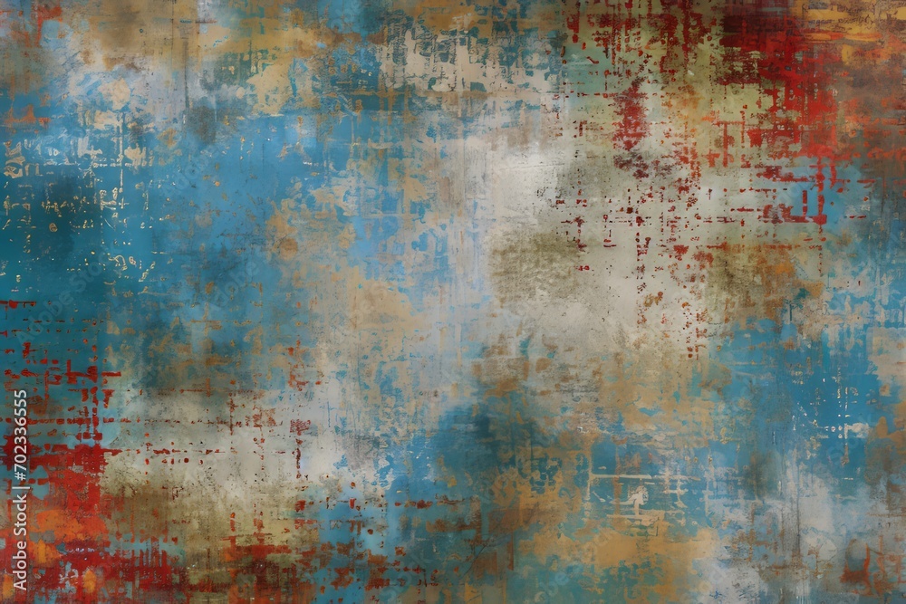 Abstract artistic background, distressed painting style, shabby wall texture