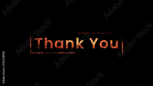 animated thank you title suitable for expressing gratitude in various designs, perfect for thank you cards, appreciation posts, social media graphics, and customer appreciation materials.