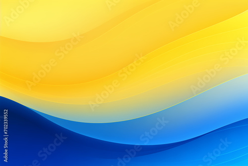 blue yellow abstract wavy color background, gradient blend, bright colored