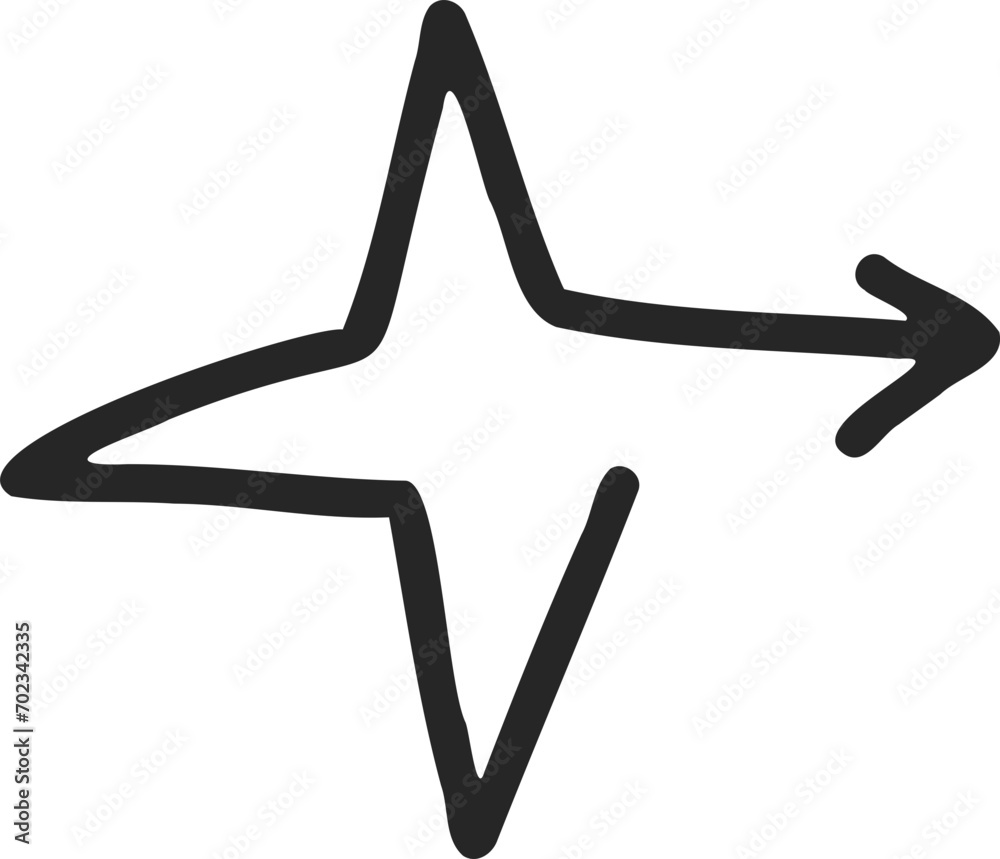 Hand-Drawn Vector Arrow Illustration Hand-Drawn Vector Arrow Illustration