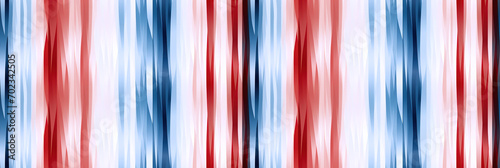 abstract geometric striped seamless pattern with red and blue stripes on white background