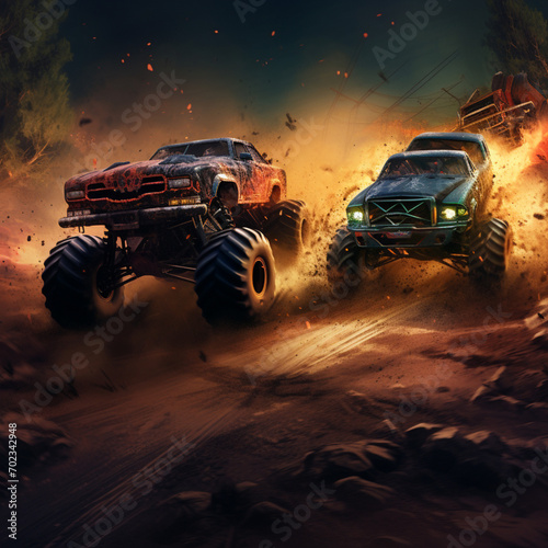 Monster truck competition.