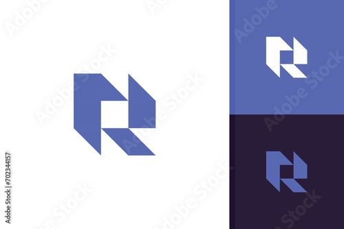 letter r logo design icon template