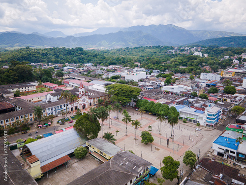 aerial view of the center of Florence - Caquetá in Colombia