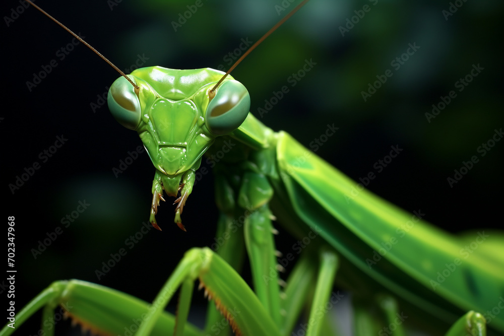 green praying mantis. predator concept 3d green praying mantis. predator concept 3d