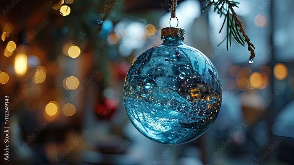 Close Blue Toy Ball Hanging On, Background HD, Illustrations Close Blue Toy Ball Hanging On, Background HD, Illustrations