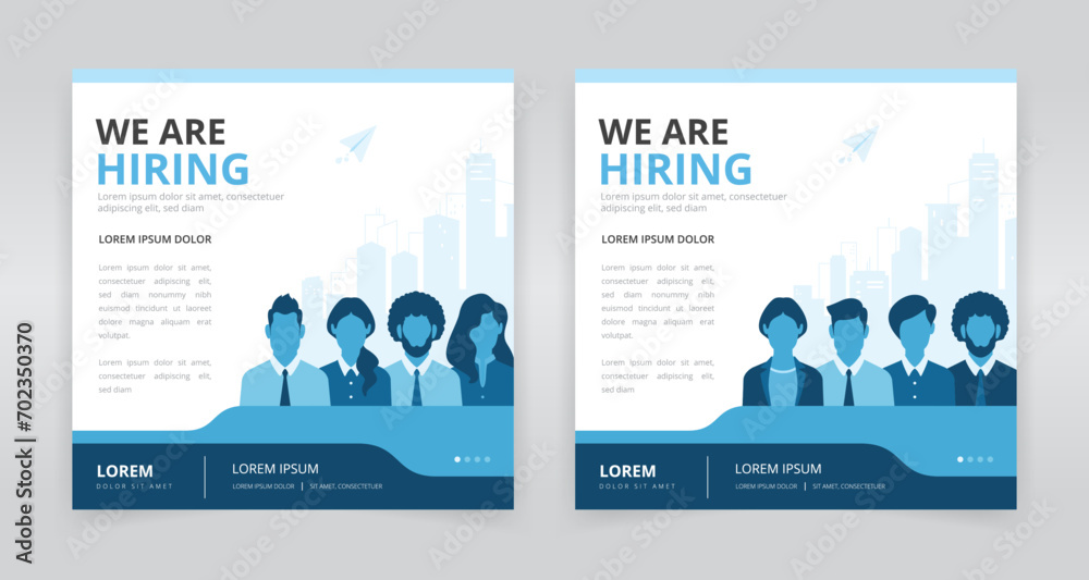 Social media post templates for effective recruitment and hiring process