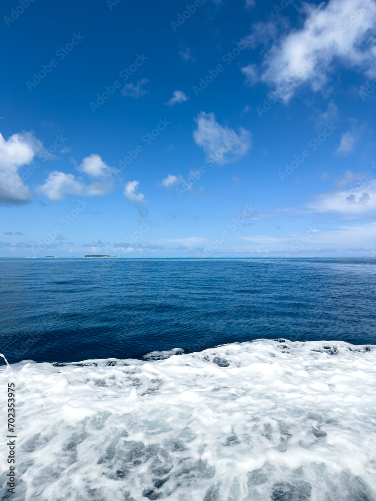 Beautiful view of the ocean in Maldievs Beautiful view of the ocean in Maldievs