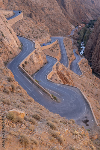 Carretera garganta del Dades en Marruecos