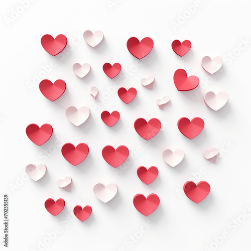love with hearts for valentines day