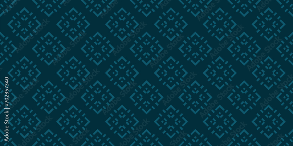 Vector geometric seamless pattern. Elegant teal green ornament. Winter Christmas theme abstract graphic background. Simple minimal ethnic folk style texture. Repeated design for decor, fabric, print Vector geometric seamless pattern. Elegant teal green ornament. Winter Christmas theme abstract graphic background. Simple minimal ethnic folk style texture. Repeated design for decor, fabric, print