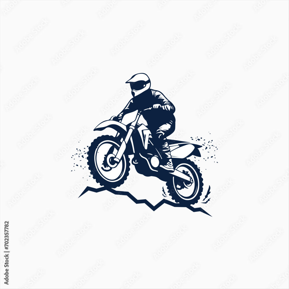 motocross badge emblem patch sign logo motocross design vector sticker