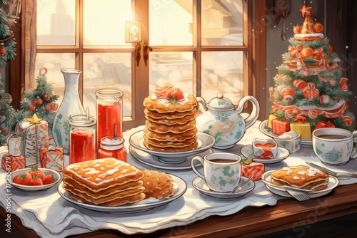 Christmas Morning Breakfast - Generative AI