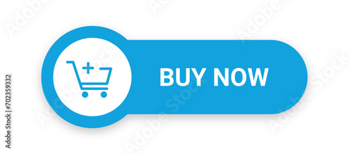 buy now button with cart icon isolated on a white background vector illustration