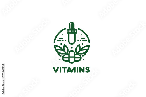 Vitamin supplement icon vector illustration 