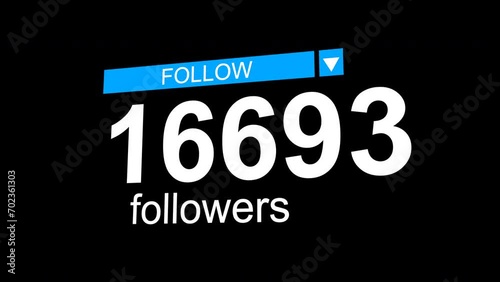 Social media followers tally to 100,000 in a 3D perspective format photo
