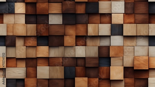 Ein Hintergrundbild von verschiedenen farbigen Holzwürfeln. photo